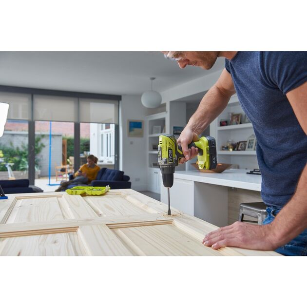 Ryobi Шуруповерт-дриль ONE+ R18DD3-120S 18В, 2-шв.,1х2.0 А/г,сумка, фото , изображение 3 | SNABZHENIE.com.ua