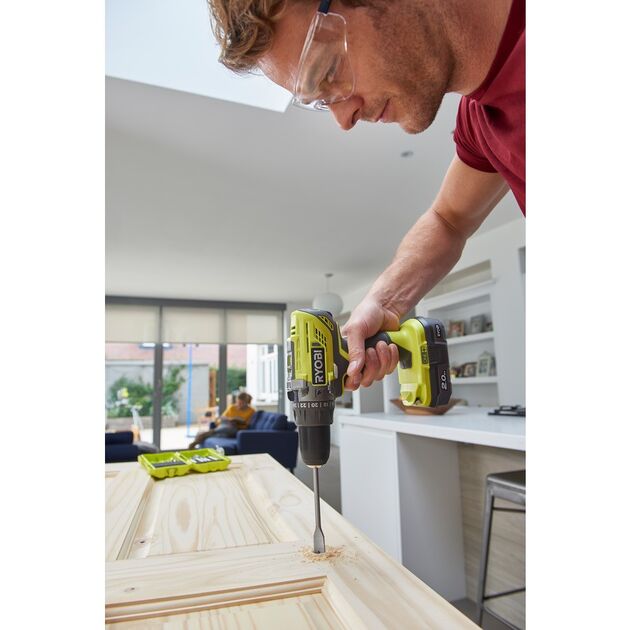 Ryobi Шуруповерт-дриль ONE+ R18PD3-220S 18В, ударний, 50Нм, 2-шв, 2х2.0 Аг,сумка, фото , изображение 6 | SNABZHENIE.com.ua