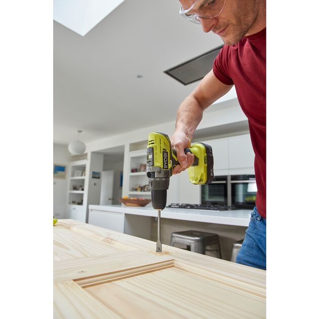 Ryobi Шуруповерт-дриль ONE+ R18PD3-220S 18В, ударний, 50Нм, 2-шв, 2х2.0 Аг,сумка, фото , изображение 4 | SNABZHENIE.com.ua