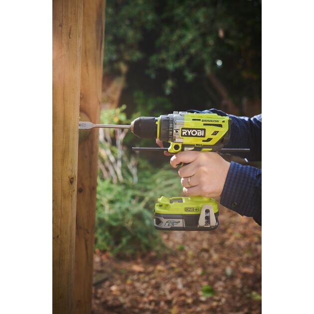 Ryobi Шуруповерт-дриль ONE+ R18PD7-0, 18В, ударний, безщітковий 85Нм (без АКБ та ЗП), фото , изображение 9 | SNABZHENIE.com.ua