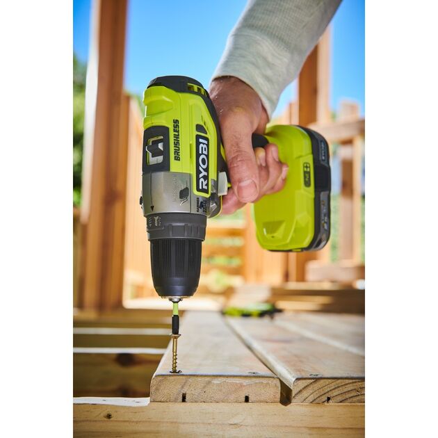 Ryobi Шуруповерт-дриль ONE+ R18PD5-0 18В ударний, безщітковий, 2-шв, 50Нм, (без АКБ і ЗП), фото , изображение 10 | SNABZHENIE.com.ua