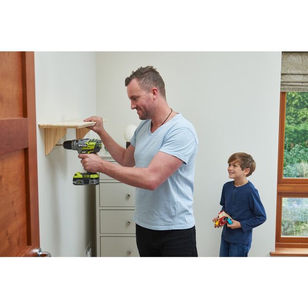 Ryobi Шуруповерт-дриль ONE+ R18PD5-0 18В ударний, безщітковий, 2-шв, 50Нм, (без АКБ і ЗП), фото , изображение 9 | SNABZHENIE.com.ua