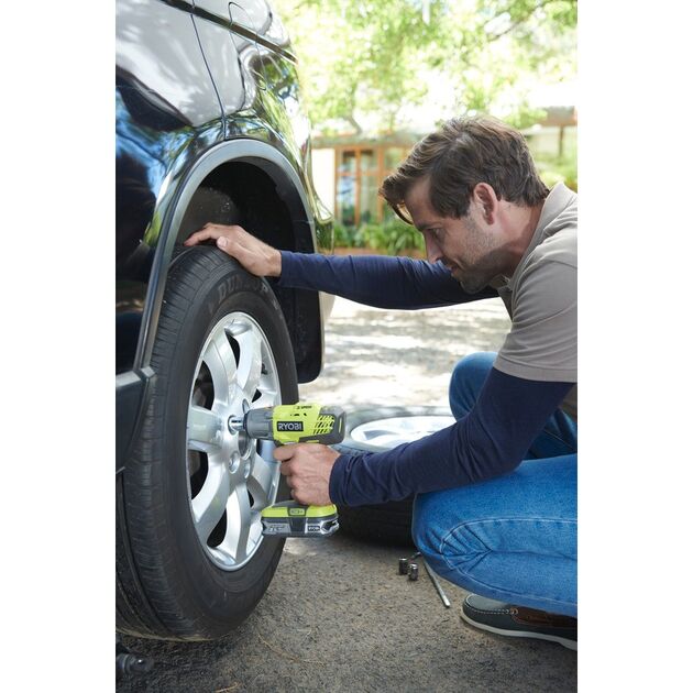 Ryobi Гайковерт ударний ONE + R18iW3-120S 18В, 1/2 '' 3-х скорост., 1x2.0 а / ч, фото , изображение 4 | SNABZHENIE.com.ua