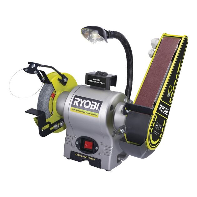 Ryobi Точило RBGL650G 370 Вт, комбіноване, фото  | SNABZHENIE.com.ua