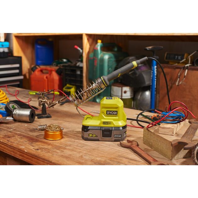 Ryobi Паяльник ONE+ R18SOI-0 18В, 480° (без АКБ та ЗП), фото , изображение 4 | SNABZHENIE.com.ua Ryobi Паяльник ONE+ R18SOI-0 18В, 480° (без АКБ та ЗП), фото , изображение 4 | SNABZHENIE.com.ua