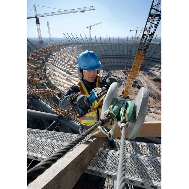 Bosch Professional GWS 18-125 V-LI акумуляторна, фото , изображение 5 | SNABZHENIE.com.ua