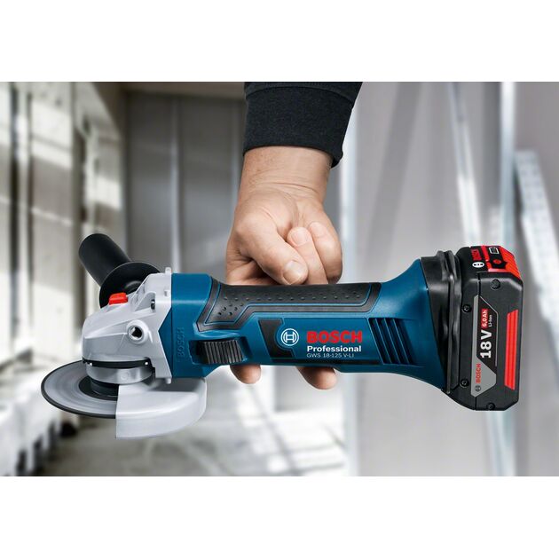 Bosch Professional GWS 18-125 V-LI акумуляторна, фото , изображение 3 | SNABZHENIE.com.ua