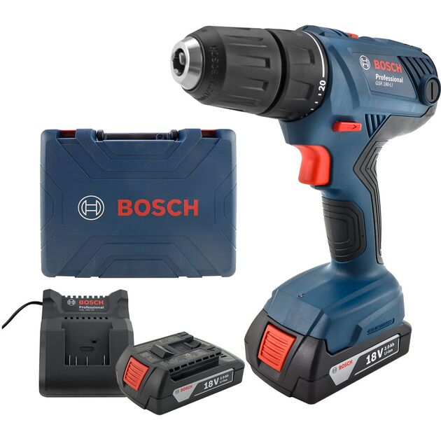 Bosch Шуруповерт-дриль GSB 180-LI, 2x2Ah, фото , зображення 6 | SNABZHENIE.com.ua