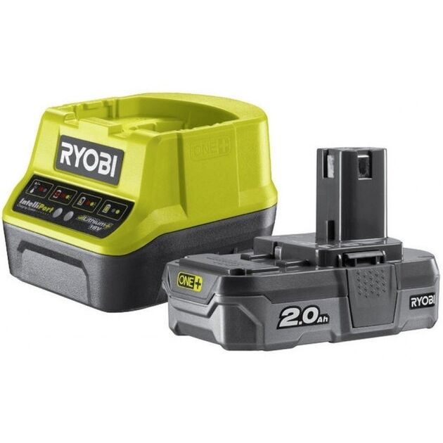 Ryobi Набір акумулятора та зарядного пристрою ONE+ RC18120-120 18В 1х2А·год ЗП 2А, фото  | SNABZHENIE.com.ua