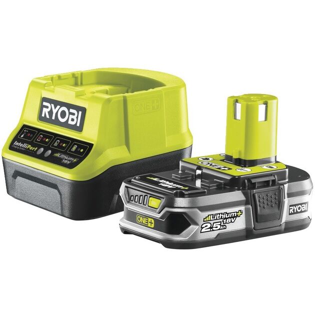 Ryobi Акумулятор і зарядний пристрій ONE+ RC18120-125 18В 2.5А/год Lithium+, фото  | SNABZHENIE.com.ua