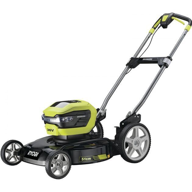 Ryobi Газонокосарка RY36LMMX51A-140 36В 1х4.0А/г, 51см, мульчування, безщітковий двигун, фото  | SNABZHENIE.com.ua