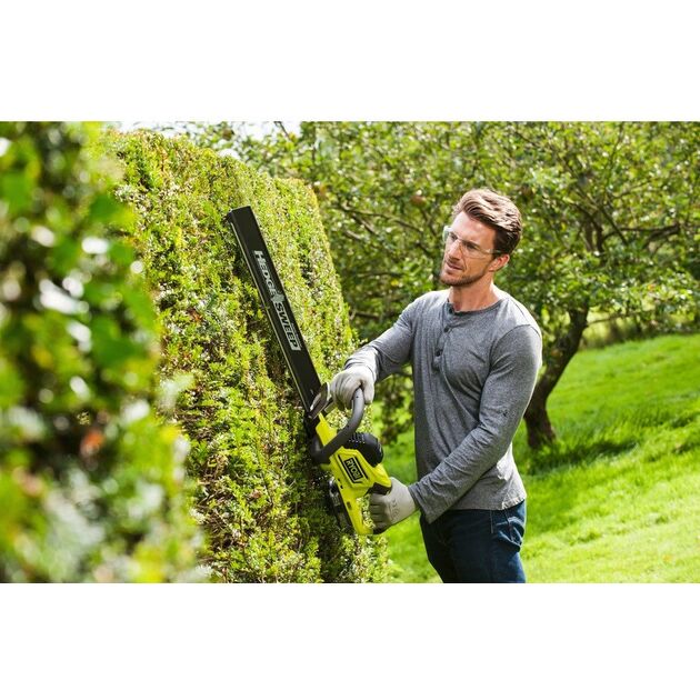 Ryobi Кусторіз ONE+ Hybrid RHT1850H25HS, 18В/220В 1х2.5А/г, шина 50см, крок срізу 22мм, фото , зображення 5 | SNABZHENIE.com.ua Ryobi Кусторіз ONE+ Hybrid RHT1850H25HS, 18В/220В 1х2.5А/г, шина 50см, крок срізу 22мм, фото , зображення 5 | SNABZHENIE.com.ua
