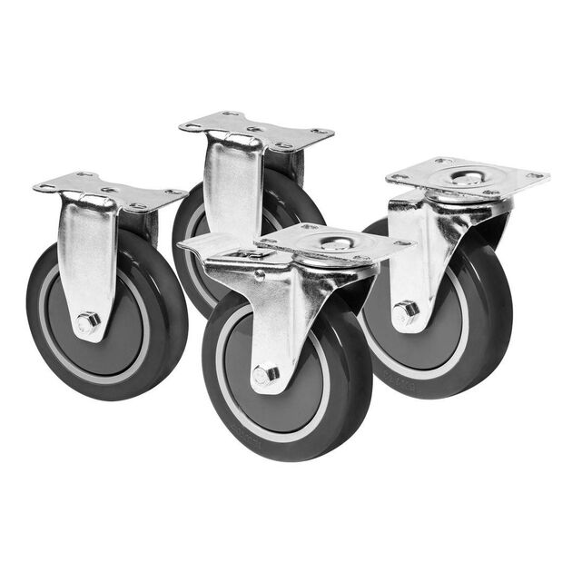 Колеса ПВХ 4x1.25 NEO 84-087 для мебели и техники, фото  | SNABZHENIE.com.ua