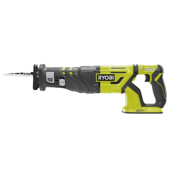 Ryobi Пила шабельна ONE+ R18RS7-0 18В, хід 30мм, 210мм, 3200 об/хв, безщіткова (без АКБ и ЗП), фото , зображення 3 | SNABZHENIE.com.ua Ryobi Пила шабельна ONE+ R18RS7-0 18В, хід 30мм, 210мм, 3200 об/хв, безщіткова (без АКБ и ЗП), фото , зображення 3 | SNABZHENIE.com.ua