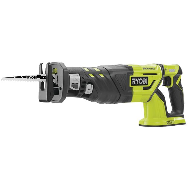 Ryobi Пила шабельна ONE+ R18RS7-0 18В, хід 30мм, 210мм, 3200 об/хв, безщіткова (без АКБ и ЗП), фото  | SNABZHENIE.com.ua