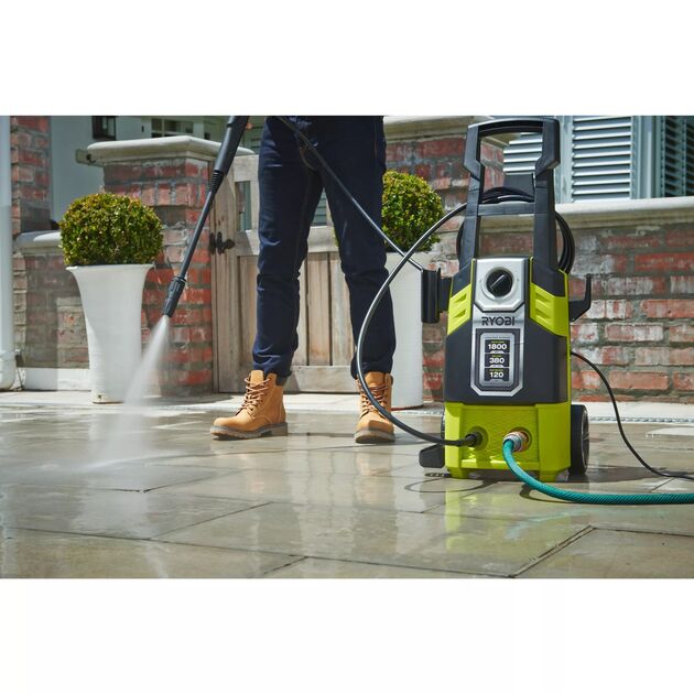 Ryobi Мийка високого тиску RPW120B 120Бар, 1800Вт, 380л/год, фото , зображення 7 | SNABZHENIE.com.ua Ryobi Мийка високого тиску RPW120B 120Бар, 1800Вт, 380л/год, фото , зображення 7 | SNABZHENIE.com.ua