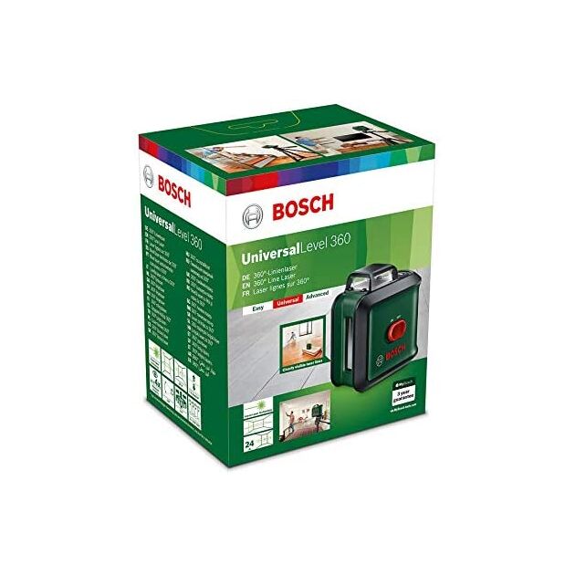 Лазерний нивелір Bosch UniversalLevel 360 Set з чохлом, батарейками, штативом 1,5 м (0603663E03), фото , зображення 8 | SNABZHENIE.com.ua