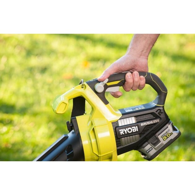 Ryobi Повітродувка-пилосос ONE+ OBV18 18В, 201 км/год безщіткова (без АКБ і ЗП), фото , зображення 3 | SNABZHENIE.com.ua Ryobi Повітродувка-пилосос ONE+ OBV18 18В, 201 км/год безщіткова (без АКБ і ЗП), фото , зображення 3 | SNABZHENIE.com.ua