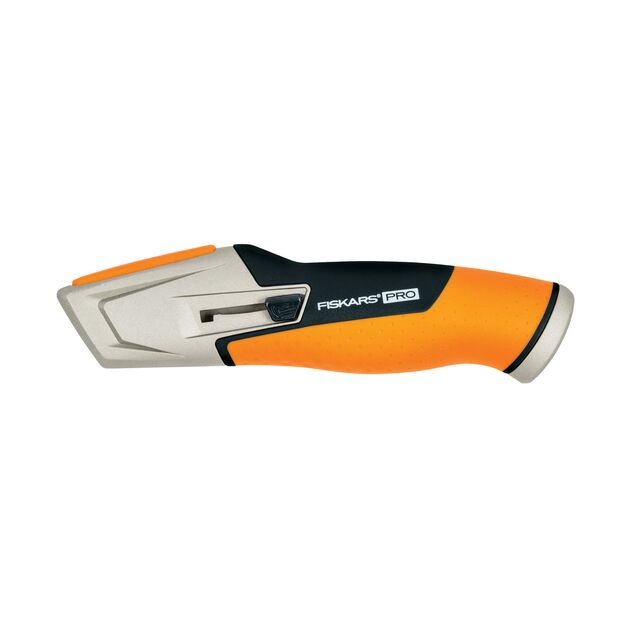 Fiskars Ніж будівельний CarbonMax, трапецівидне висувне лезо, 259мм, 200г, фото , изображение 4 | SNABZHENIE.com.ua Fiskars Ніж будівельний CarbonMax, трапецівидне висувне лезо, 259мм, 200г, фото , изображение 4 | SNABZHENIE.com.ua