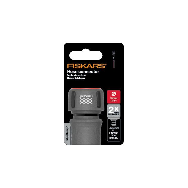 Fiskars Коннектор для шланга 19мм (3/4"), FiberComp Watering, фото , изображение 7 | SNABZHENIE.com.ua
