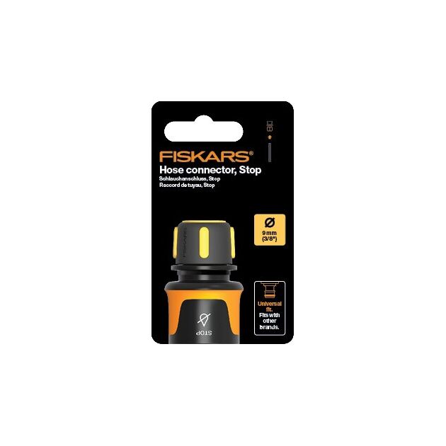Fiskars Конектор шлангу 9мм (3/8")  з автостопом Watering, фото , изображение 7 | SNABZHENIE.com.ua Fiskars Конектор шлангу 9мм (3/8")  з автостопом Watering, фото , изображение 7 | SNABZHENIE.com.ua