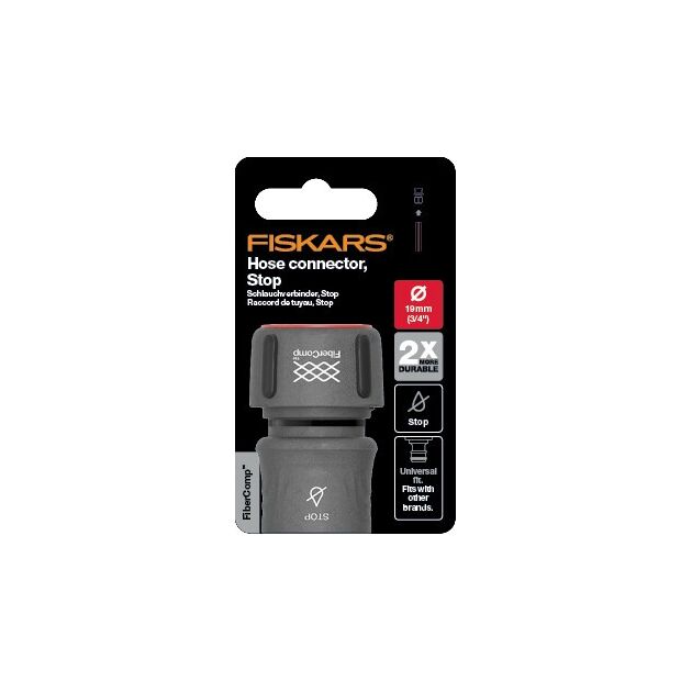 Fiskars Коннектор для шланга 19мм (3/4") c автостопом, FiberComp, фото , изображение 7 | SNABZHENIE.com.ua Fiskars Коннектор для шланга 19мм (3/4") c автостопом, FiberComp, фото , изображение 7 | SNABZHENIE.com.ua
