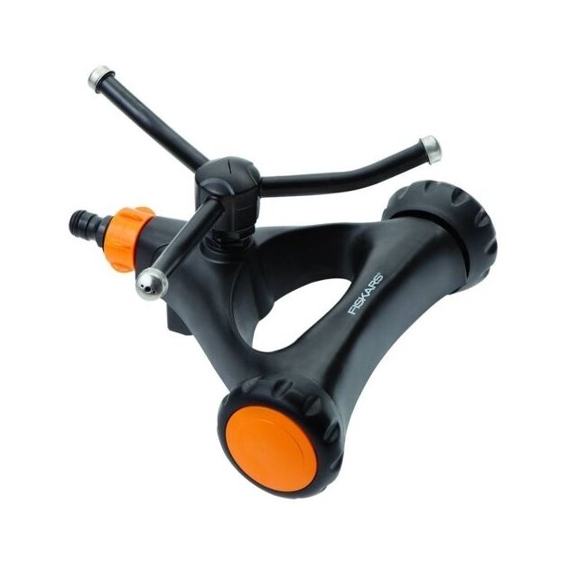 Fiskars Обприскувач вихровий металевий з колесами Watering, фото  | SNABZHENIE.com.ua