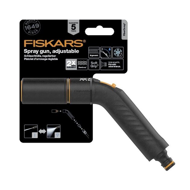 Fiskars Пістолет-розпилювач FiberComp  насадка регулююча Watering, фото , зображення 9 | SNABZHENIE.com.ua Fiskars Пістолет-розпилювач FiberComp  насадка регулююча Watering, фото , зображення 9 | SNABZHENIE.com.ua