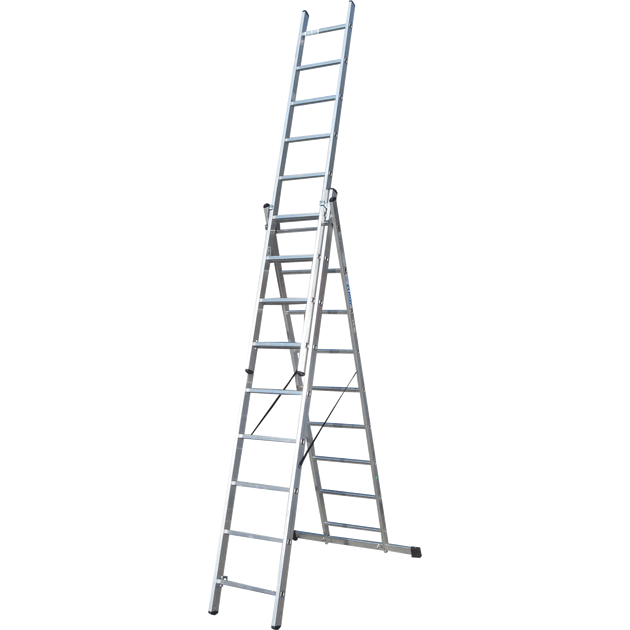ELKOP Драбина 3-секц. розкл. 3*9сх. 2,5-5,3м VHR T, фото  | SNABZHENIE.com.ua