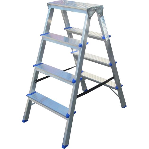 ELKOP Стремянка 4сх. верх.сх. 0,95м, двостороння DHR404, фото , изображение 2 | SNABZHENIE.com.ua