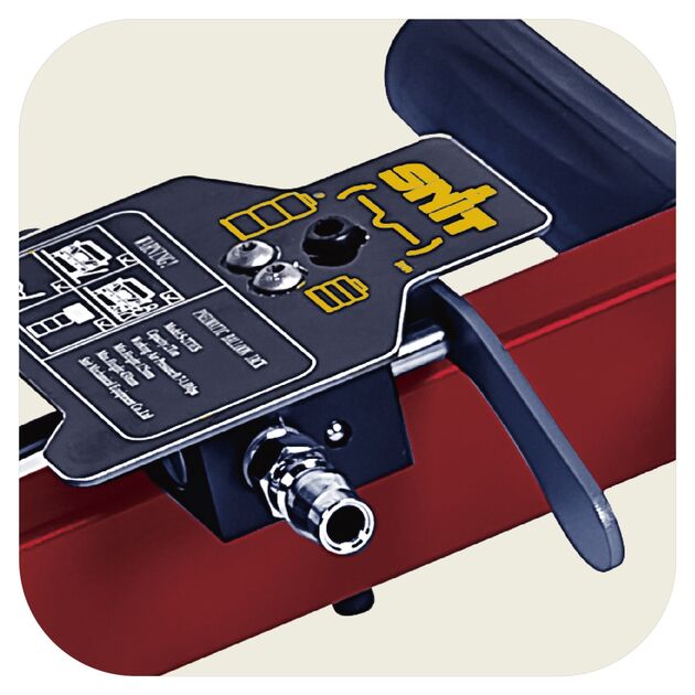 GTM Пневмодомкрат 2т 125-430мм коротка ручка,  мак.тиск-6атм, посилені подушки, фото , изображение 3 | SNABZHENIE.com.ua