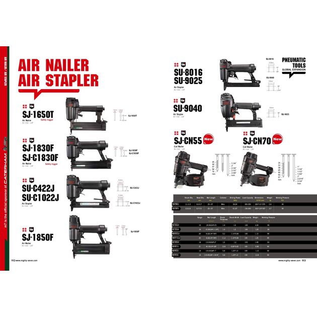 Mighty Seven Пневмотакер під цвяхи 25-70мм барабанного типу, фото , зображення 2 | SNABZHENIE.com.ua