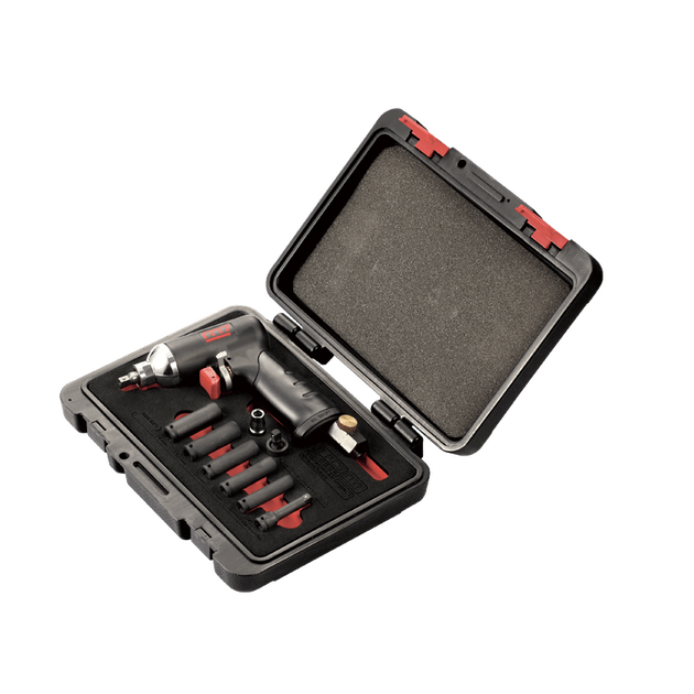 Mighty Seven Пневмогайкокрут 1/4"  40Нм, 11000об/хв, з набором головок 8-12мм, фото , изображение 2 | SNABZHENIE.com.ua