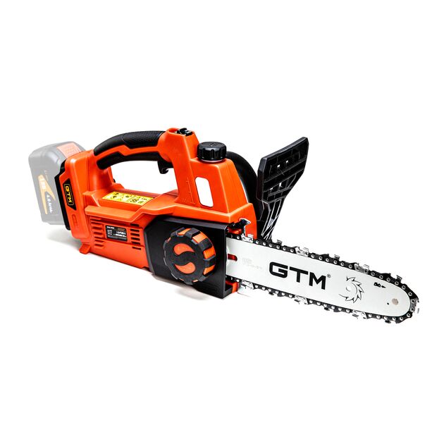 GTM Пила ланцюгова акум. CS18/250BL, 18В, шина 10"/25см, КАРКАС (без АКБ і ЗП), фото , зображення 2 | SNABZHENIE.com.ua GTM Пила ланцюгова акум. CS18/250BL, 18В, шина 10"/25см, КАРКАС (без АКБ і ЗП), фото , зображення 2 | SNABZHENIE.com.ua