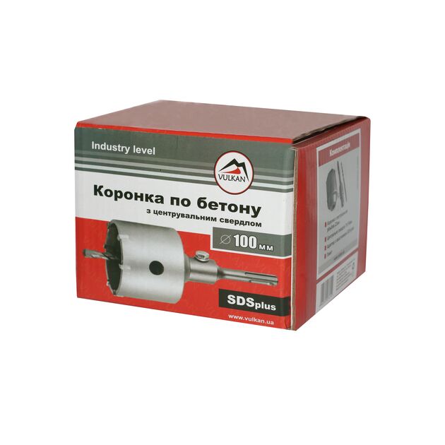 VULKAN Коронка + 100мм в зборі, бетон, цегла, фото , изображение 5 | SNABZHENIE.com.ua