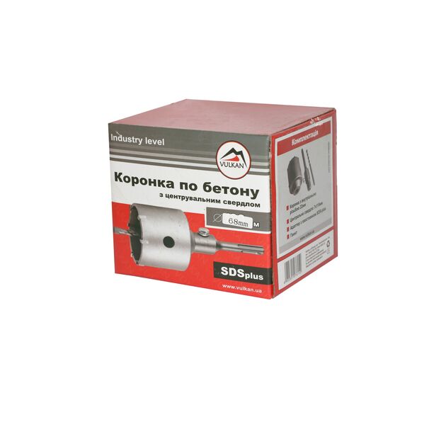 VULKAN Коронка + 68мм в зборі, бетон, цегла, фото , изображение 3 | SNABZHENIE.com.ua