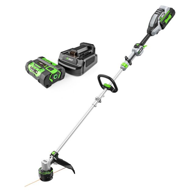 EGO Тріммер акум. ST1613E-T KIT, 56В, ширина косіння 40см, Line IQ, Powerload, струна 2,4мм, роз`ємна штанга,  акум. 4А*год + зарядний пристрій, фото  | SNABZHENIE.com.ua
