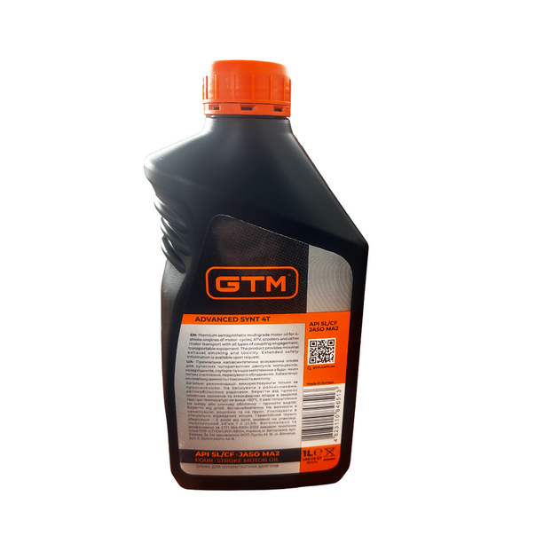 GTM Змазка 10W-40 (1л) для 4-х тактн. двигунів, фото , изображение 2 | SNABZHENIE.com.ua GTM Змазка 10W-40 (1л) для 4-х тактн. двигунів, фото , изображение 2 | SNABZHENIE.com.ua