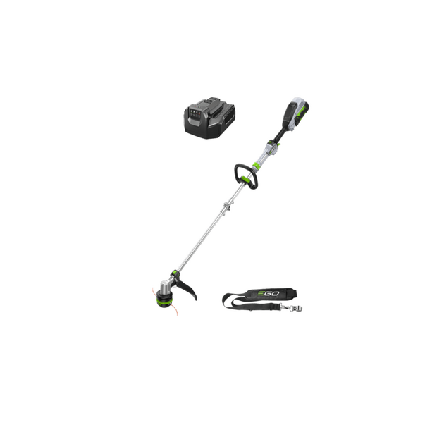 EGO Тріммер акум. ST1510E-T KIT, 56В, ширина косіння 35см, струна 2,4мм, роз`ємна штанга, акум. 2,5А*год + зарядний пристрій, фото  | SNABZHENIE.com.ua