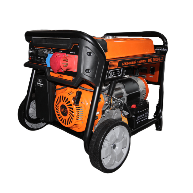 GTM Генераторна установка DK7500-L-3 7,5кВт(макс)/7,0кВт(ном), 380V бенз., АВР вбудовано, фото  | SNABZHENIE.com.ua