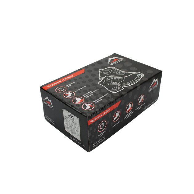 VULKAN Напівчеревики з натуральної шкіри робочі без мет.носка р.46 DTA002, фото , изображение 5 | SNABZHENIE.com.ua