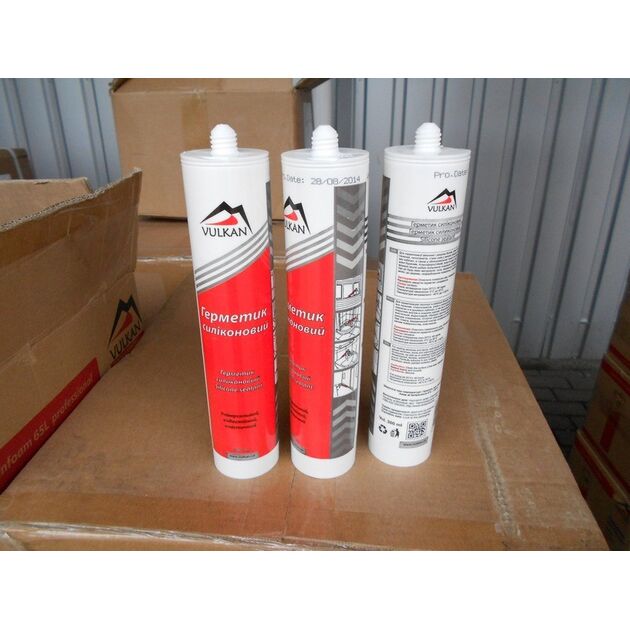 VULKAN Герметик універ. 300мл прозорий, фото , зображення 2 | SNABZHENIE.com.ua