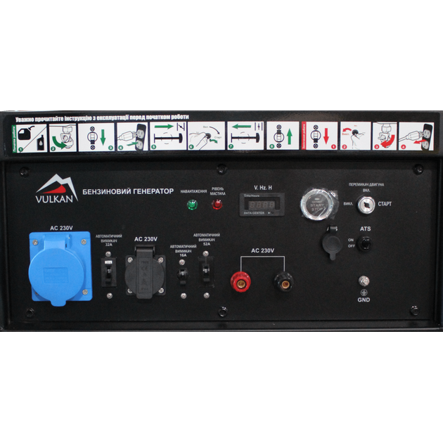 VULKAN Генераторна установка SC15000-III 1ф 12 кВт, ел.старт, бак-45л, кнопка, фото , зображення 6 | SNABZHENIE.com.ua VULKAN Генераторна установка SC15000-III 1ф 12 кВт, ел.старт, бак-45л, кнопка, фото , зображення 6 | SNABZHENIE.com.ua