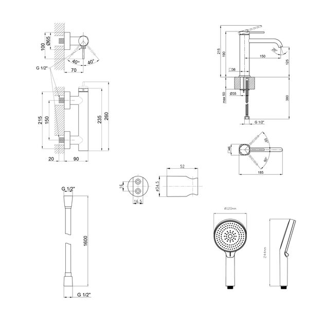 Комплект для душа Qtap Robin Black: Смесители QTROB4060102B+QTROB1060M102B+Держатель QT829910842854OB+Шланг QT054BL43074+Лейка QTRUC125BLM45776, фото , изображение 2 | SNABZHENIE.com.ua Комплект для душа Qtap Robin Black: Смесители QTROB4060102B+QTROB1060M102B+Держатель QT829910842854OB+Шланг QT054BL43074+Лейка QTRUC125BLM45776, фото , изображение 2 | SNABZHENIE.com.ua