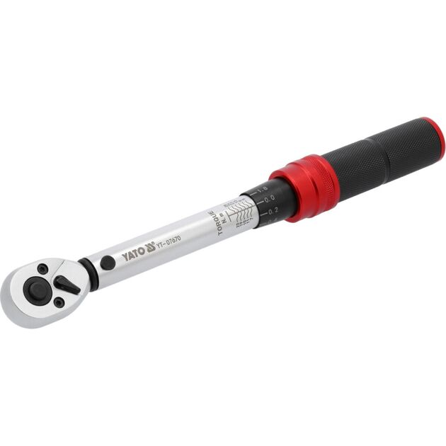 Ключ динамометричний YATO : квадрат 1/4", F= 5- 25 Нм, L= 230- 240 мм [40], фото  | SNABZHENIE.com.ua