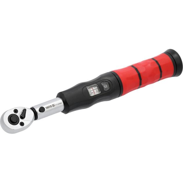 Ключ динамометричний з налаштувальним вічком YATO : квадрат 1/4", F= 2- 26 Нм, L= 250 мм [10], фото  | SNABZHENIE.com.ua