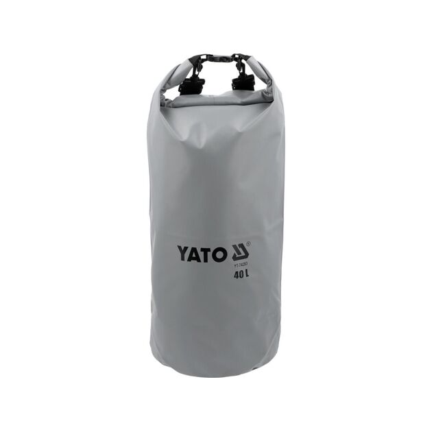 Сумка-рюкзак водонепроникна (IPX6) YATO з 2 плечовими пасами, 40 л, 28х 73 см,матеріал ПВХ 500 D, фото  | SNABZHENIE.com.ua