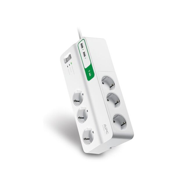 APC Essential SurgeArrest 6 outlets + 2 USB, фото , зображення 2 | SNABZHENIE.com.ua APC Essential SurgeArrest 6 outlets + 2 USB, фото , зображення 2 | SNABZHENIE.com.ua