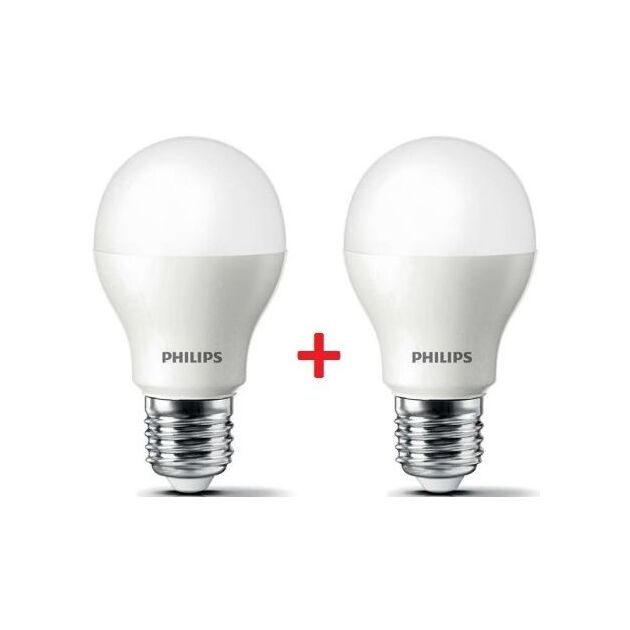 Philips LEDBulb E27 10.5-85W 3000K 230V A55 (1+1), фото  | SNABZHENIE.com.ua