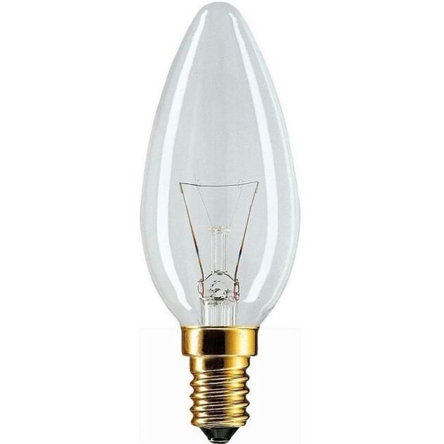 Philips E14 60W 230V B35 CL 1CT/10X10F Pila, фото  | SNABZHENIE.com.ua